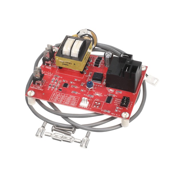 Nu-Vu 252-5001 (NU-VU) Temp Controller V.A.S.T. Thermostat Board, 1/4" F PUSH-ONS, Range Preset Dip Switch 3 & 4 Left(ON), 1 & 2 Right (OFF), MAX TEMP 550 F