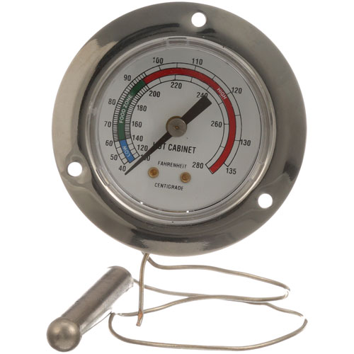 Cres Cor 5238 008 K Thermometer 2" W/ 3" Flange, 100-280F