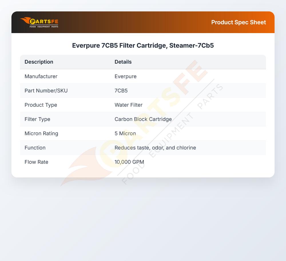 Everpure 7CB5 Filter Cartridge, Steamer-7Cb5