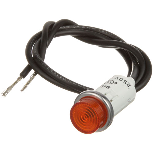 APW 2E-56530 250v Amber Signal Light With/ 1/2" Hole
