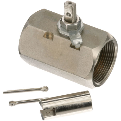 Henny Penny 17261 Fryer Drain Valve W/Coupling Handle 1-1/2" FPT X 3.450"