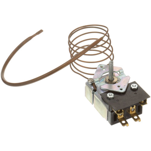 Star Mfg 2T-46269 Thermostat W/Auxiliary Switch 100-493&deg;F 3/16" X 12" Curved Bulb 36" CAP W/0.187" D-Stem Flat Up KA