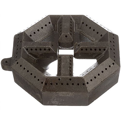 Garland 222162AA 5-3/4" DIA Gasket Iron Burner Head, 8 Sides, 1 Slot, 2" Ctrs Mount.