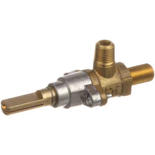 Star Mfg 2K-0877500 Range Gas Valve W/Push-to-Turn Stem 1/8" NPT Inlet to 3/8"-27