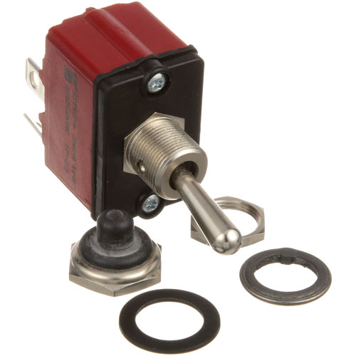 Vulcan Hart 00-840508 DPST Toggle Switch W/ Rubber Sealed, 4x 1/4" Tabs Term & Nuts and Washers
