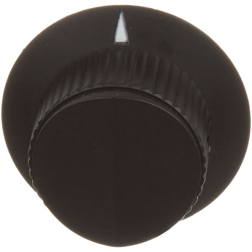 Blodgett 36616 Oven Black Indicator Knob W/White Arrow 1-7/8", 1/4" Hole With 2 Set Screws