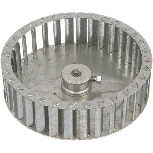 Hobart 3.1300-8 Blower Wheel 7-1/8"DIA, 2"W, 1/2" Hole, Flat Back, CCW Rotation, Puller Hub, 2 Set Screws