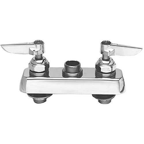 T&S Brass B-1110-LNM Deck Mount W/ Swing Nozzle, 4" CTRS