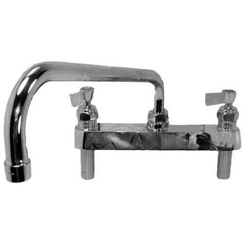 Fisher Manufacturing 3313 Deck-Mounted Swivel Faucet 8" Centers 12" Spout