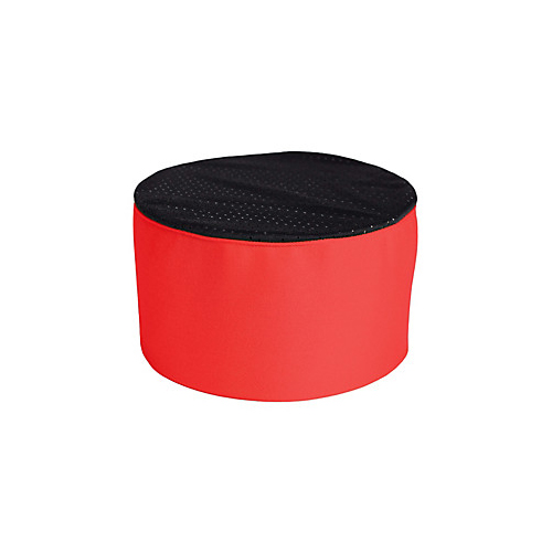 Allpoints 1880RDBK Kng Chef Hat Skull Cap Mesh, Red