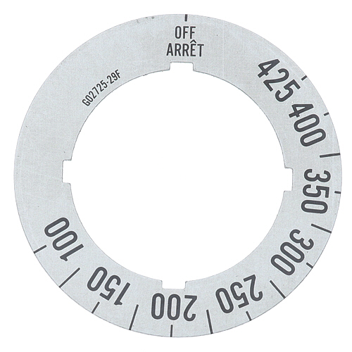 Cleveland G02725-29 Dial Insert 100&deg;F-425&deg;F