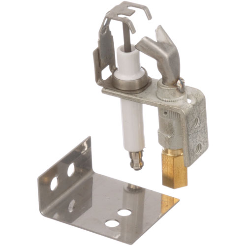 Garland 1614714 Pizza Oven Pilot Igniter Assembly W/Igniter & Bracket NAT 1/4" Tube