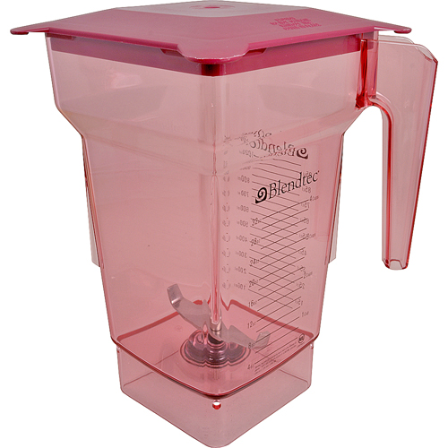 Blendtec BLD40-619-62 4-Sided Jar With Lid 75 Oz Red