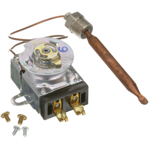 Hatco HT02-16-001A-00 Thermostat S 100&deg;-200&deg;F 13/8" X 4-3/32" Bulb 12" CAP