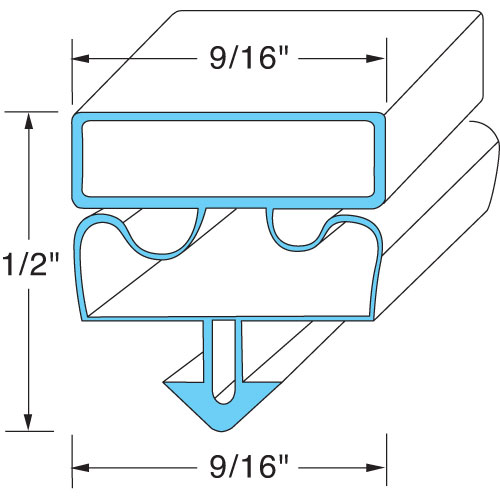 Victory 50876403 Glass Door Gasket 23-3/4" X 28-1/4" Black HD #BCC2