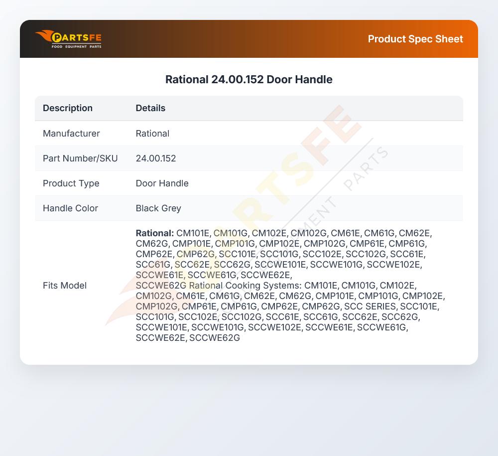 Rational 24.00.152 Door Handle