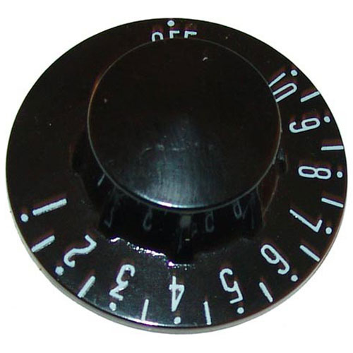Groen GR002868 Black T star knob with whiteprint, 2-1/4" DIA,Off-10-1