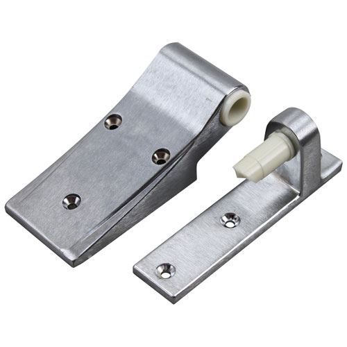 Kolpak KLP23620-1075 Brushed Chrome Lower Door Hinge, 7" X 7" OD