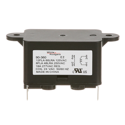 Frymaster FM807-0012 24V Relay Pump W/ 24V Coil, 12-125 FLA, 2-1/8" MT CTRS, 4 TABS