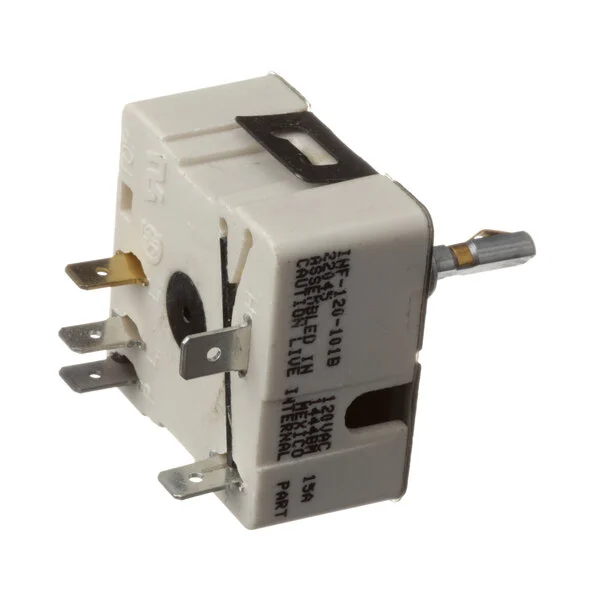 Henny Penny 22045 120V Infinite Switch with Horizontal Palnut Mount, 15 AMP, 3/16"