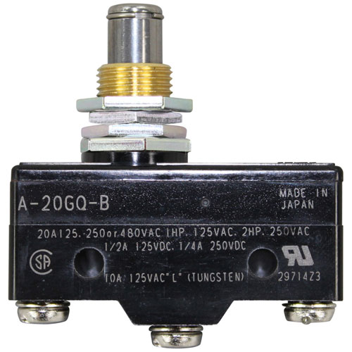 Hobart 411496-F5 Micro Push Button Switch, SPDT;20 AMP, 125/250/480 Volt