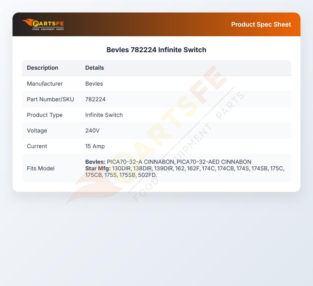 Bevles 782224 Infinite Switch
