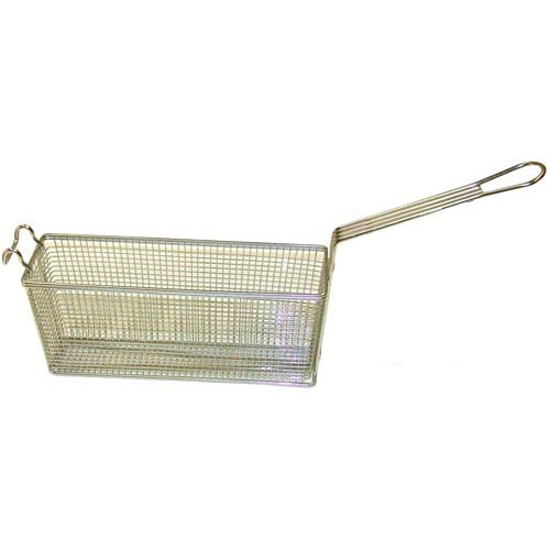 4703 Triple Fryer Basket with Front Hook, Archer Wire, 13 1/4"L X 4 1/4"W X 5 1/2"H