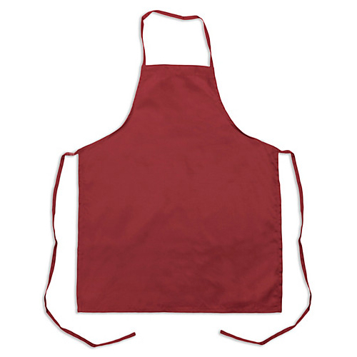 KNG 1033BRG Bib Apron Burgundy 32"