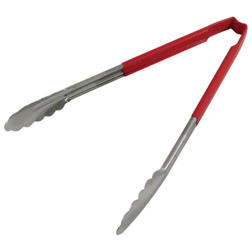 Tong Red/Ss 12 In Scallop Grip For Vollrath/Idea-Medalie - Part# Vol4781240