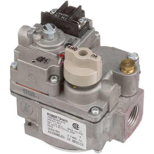 Hobart 410841-00018 Natural Gas Safety Valve W/1/2" FPT 3.5"WC 24 VAC/12 VDC
