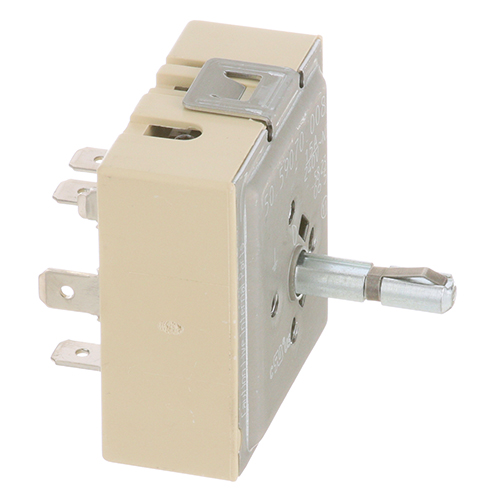 APW 2J-87053-EGO Infinite Switch W/ 4 Screw Holes, 6 Term & Clip, 240V, 15 AMP