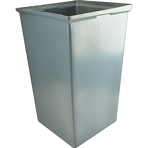 Rubbermaid FG356700GRAY Grey Rigid Trash Can Liner 35 Gallons