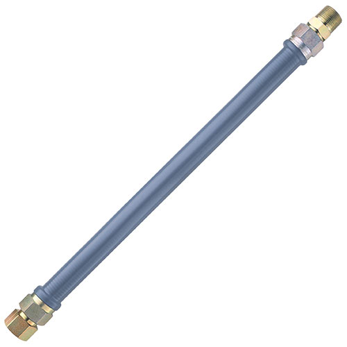 Dormont W50BPH48 PVC Coated  Stainless Steel Corrugated Water Hose, 1/2" x 48"
