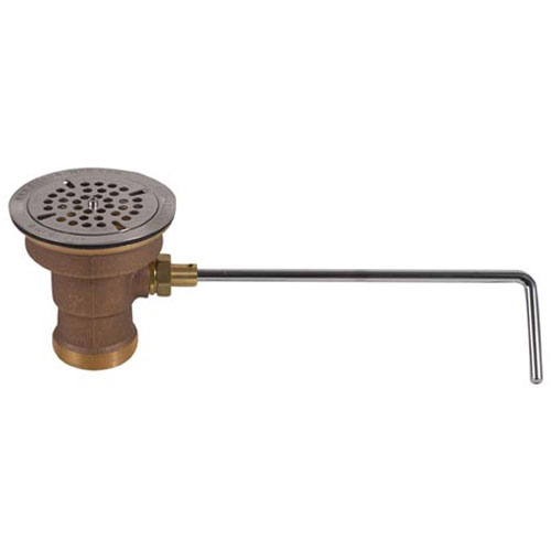 Fisher Manufacturing 22209 Flat Strainer Brass 3-1/2" Sink Opening