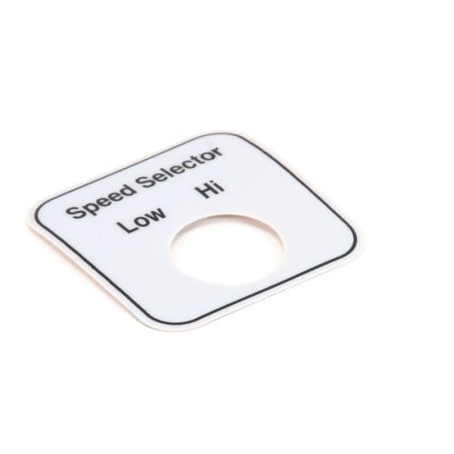GE/Hobart 00-478296 Slicer Domestic Speed Selector Label 