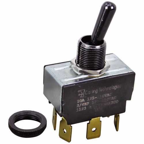 Star 2E-30303-06 Toggle Switch DPDT, Black