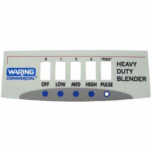 Name Plate For Waring/Qualheim - Part# 018797