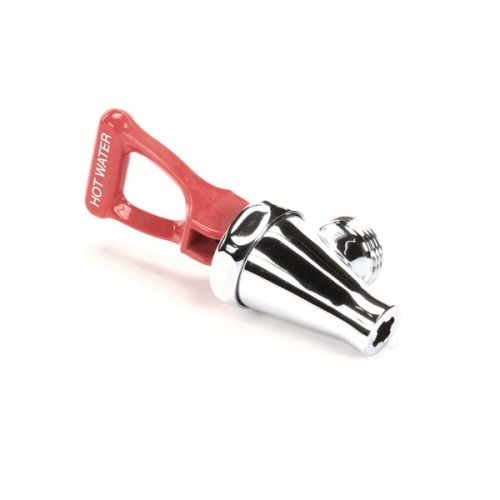 Bunn 03287.0006 Chrome With Red Handle Faucet Assembly 