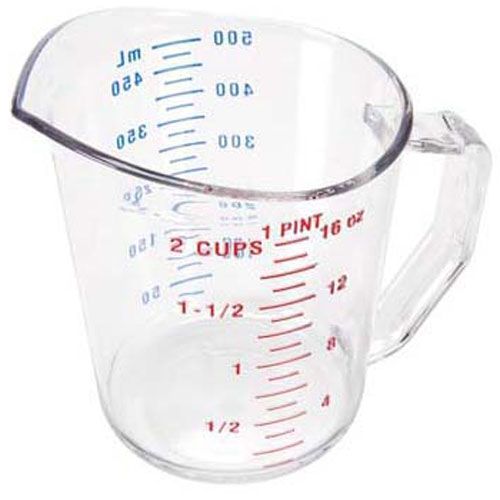 1 Pt Measuring Cup-135 Clear For Cambro - Part# Cam50mccw135