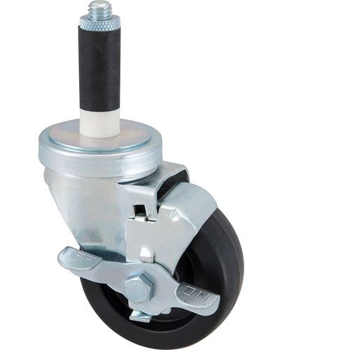 Caster,Stem , 3-1/2",W/Brk,Blk For Allpoints - Part# 1201006