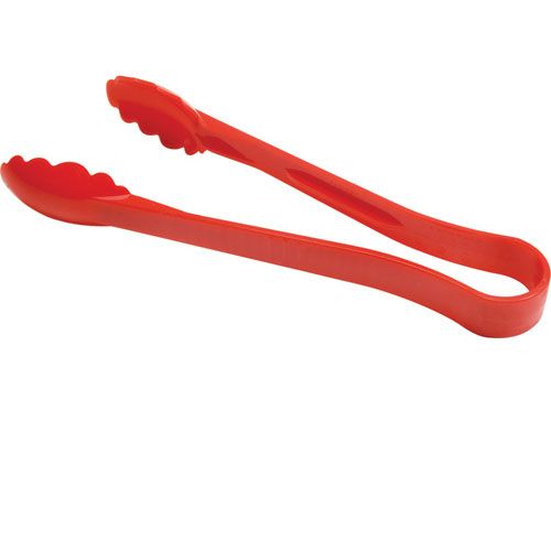 Tongs, 12"l,Scallop,Red Plst For Cambro - Part# 12tgs404