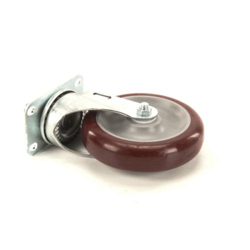 Carter Hoffmann 18301-5224 Swivel Caster Without Brake 5" Poly Delrin Red