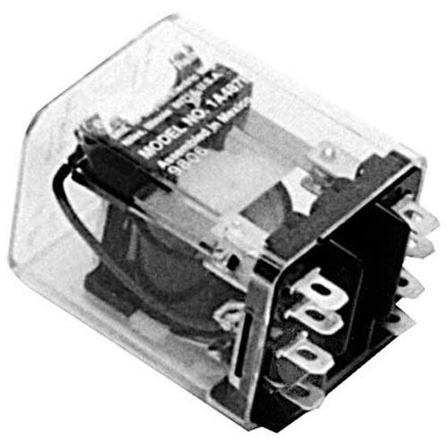 Jackson 205500 Round Dishmachine DPDT Plug In Relay 15A 24V