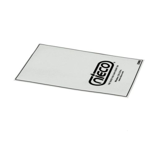 Nieco 22895 Label For 1-Belt Control Box
