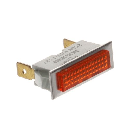 APW 2E-1515300 Rectangle Amber Indicator Light  2/Tabs 250V