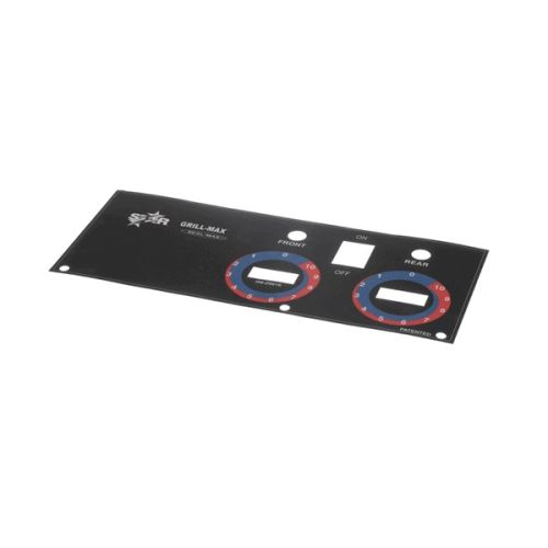 Star Mfg 2MZ9616 Roller Grill Control Panel Label 50/75CBD/HD