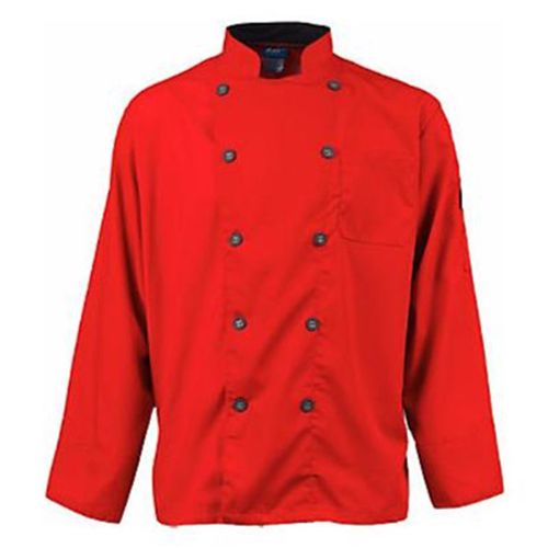 2xl Mens Active Chefcoat Red/Slate Ls For Allpoints - Part# Kng2122rdsl2xl