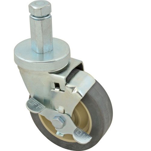 Caster,Stem, 4",W/Brk,Gry For Dito Dean - Part# 30-0002