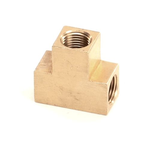 Stoelting 376035 Freezer Tee Fitting Brass 1/8-27"