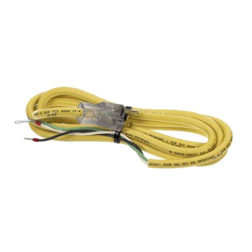Bizerba 38172822000 3 Wire Power Cord Yellow 18AWG 2.5 Meters